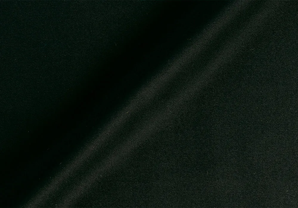 Black Stretch Wool Twill