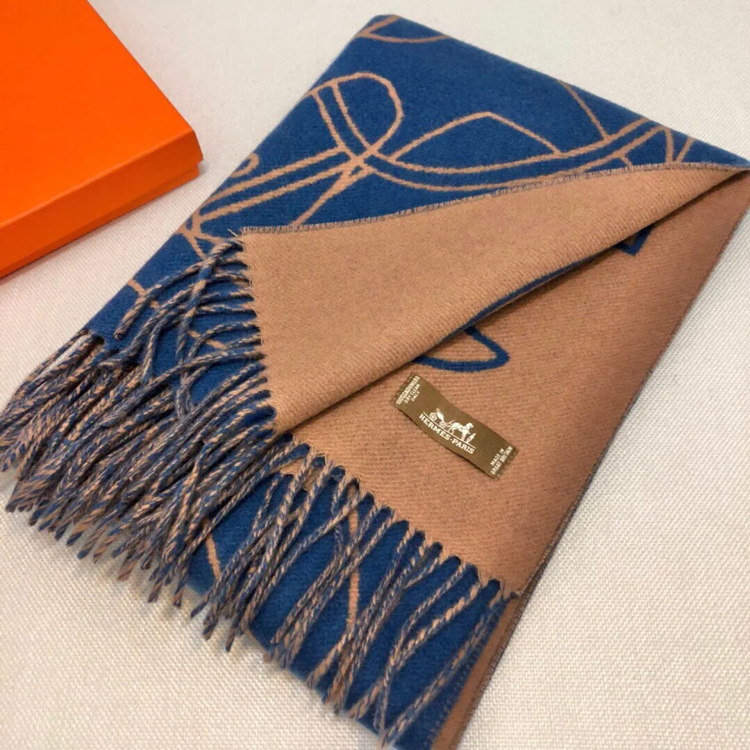 CLTH353 H Casaque Entrelacs Equestres Scarf / 40x195cm
