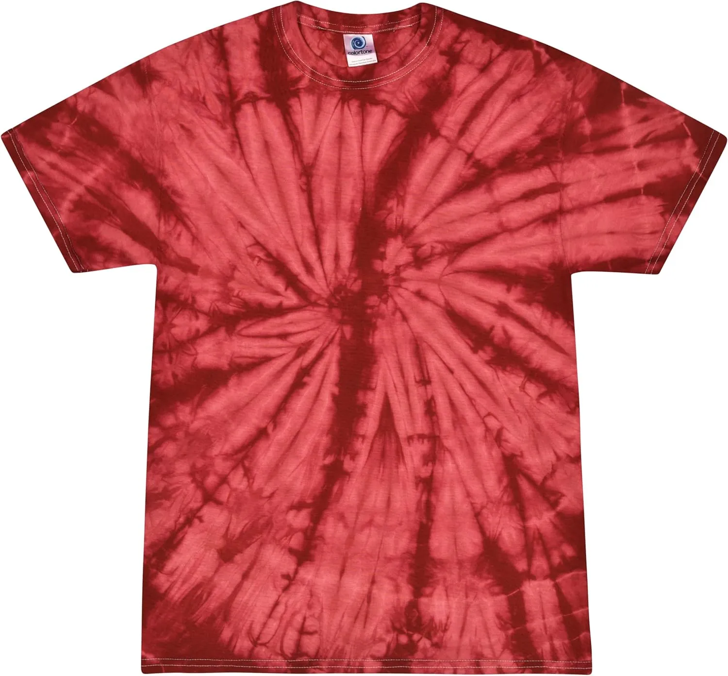 Colortone Spider Tie Dye T-Shirts for Men and Women - Unisex Short Sleeve Tie-Dye T Shirts for Adults
