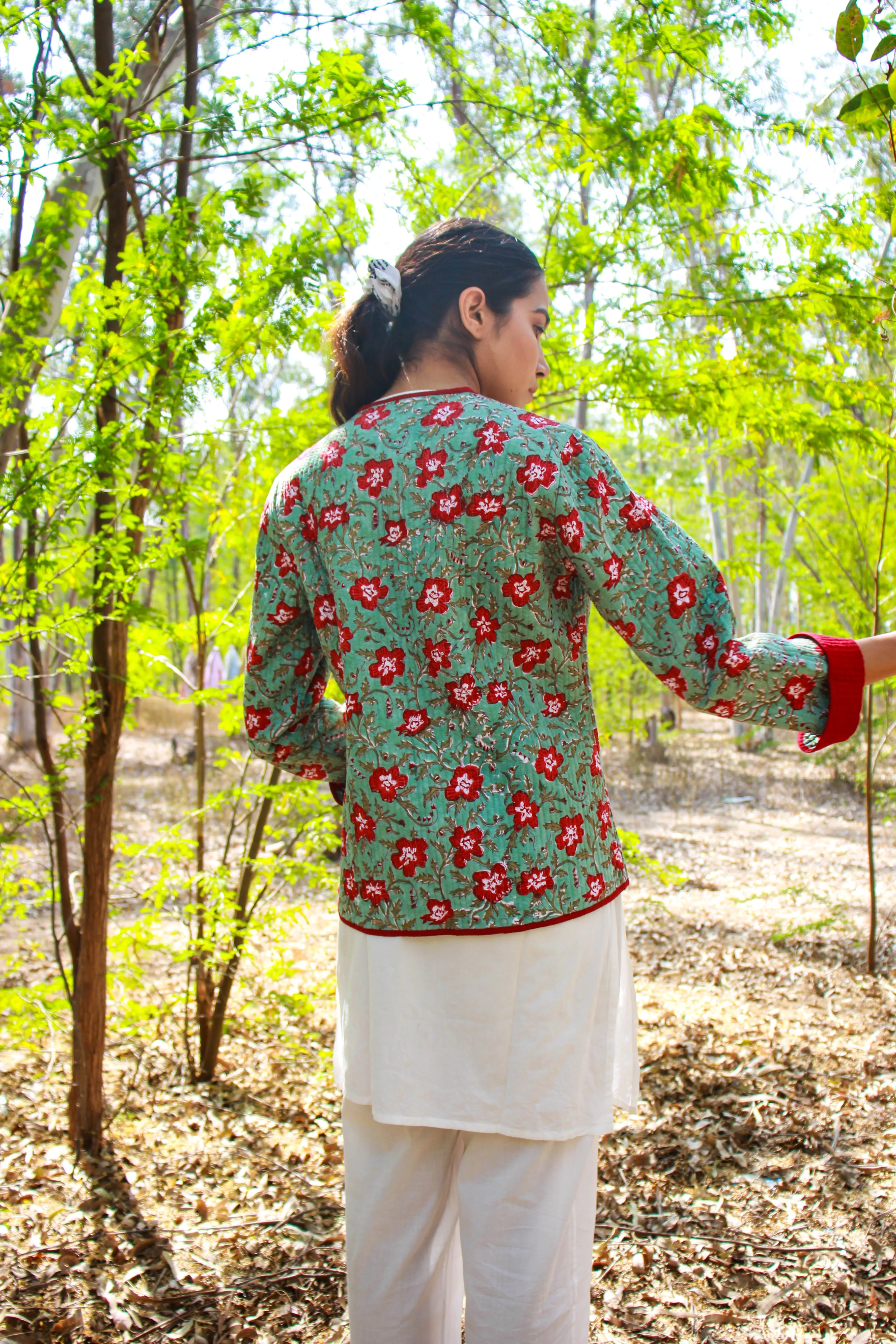 Cotton Quilted Salvation Reversible Hand Block Print Women’s Jacket