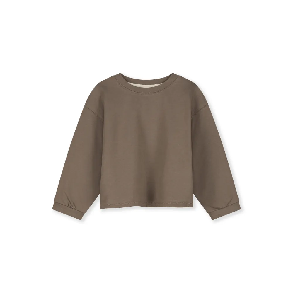 Cropped sweater - Organic cotton fleece