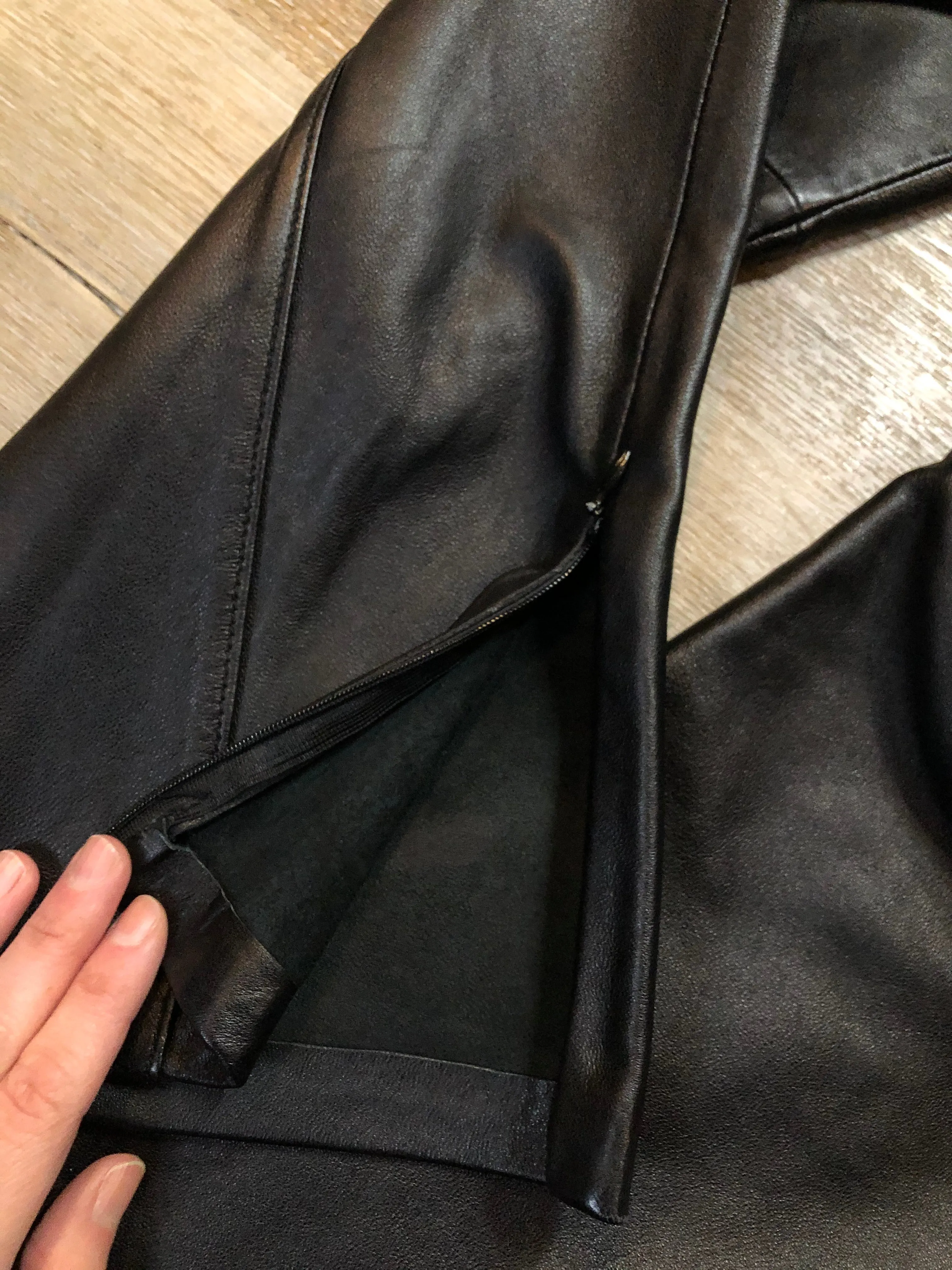 Danier Black Leather Pants