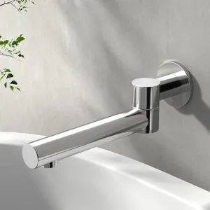Durable Wall-Mounted Brass Bath Spout, 180° Rotation - Cefito
