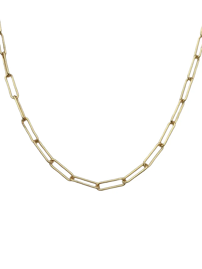 Eden Gold Paperclip Chain Necklace