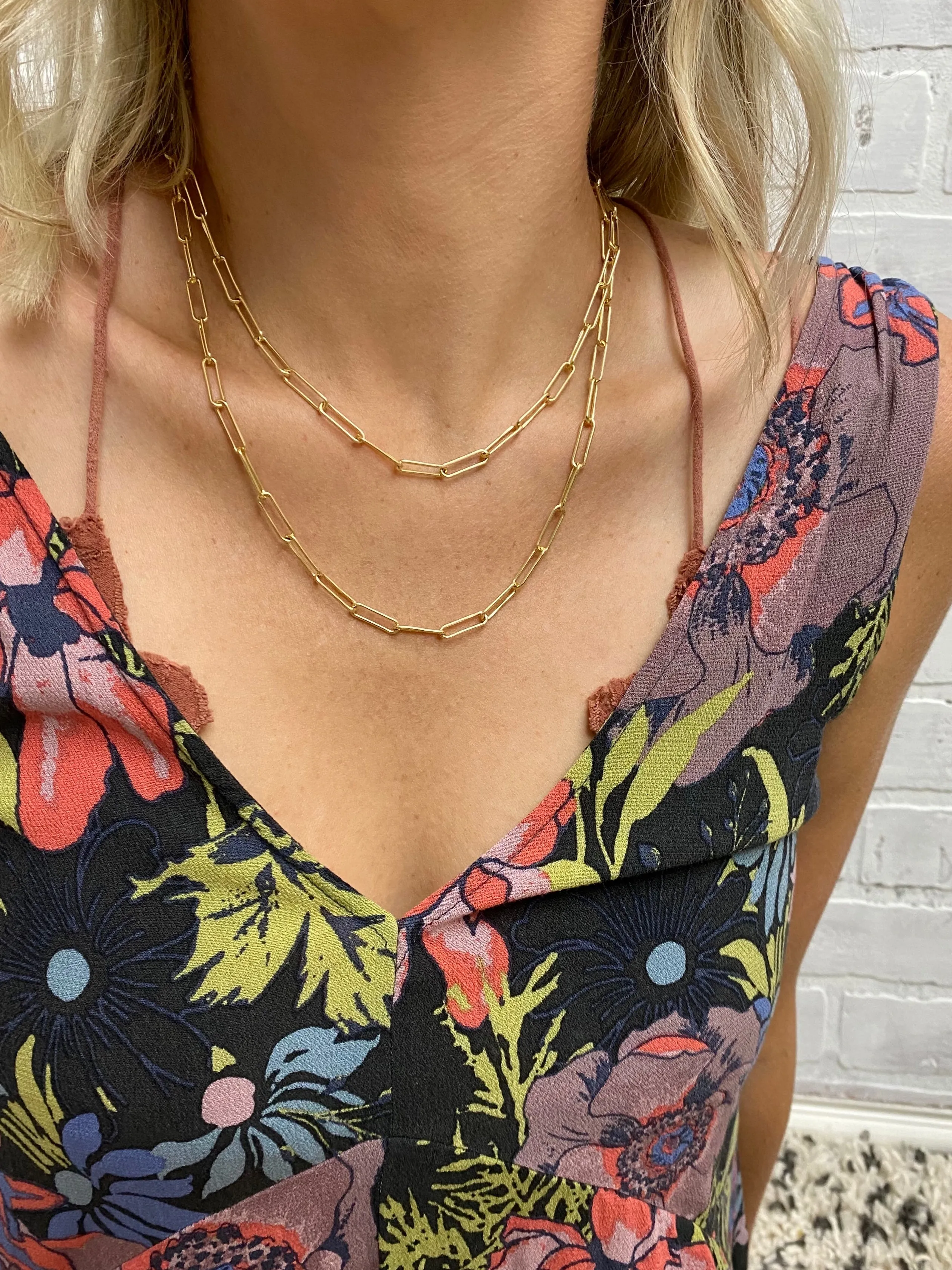 Eden Gold Paperclip Chain Necklace