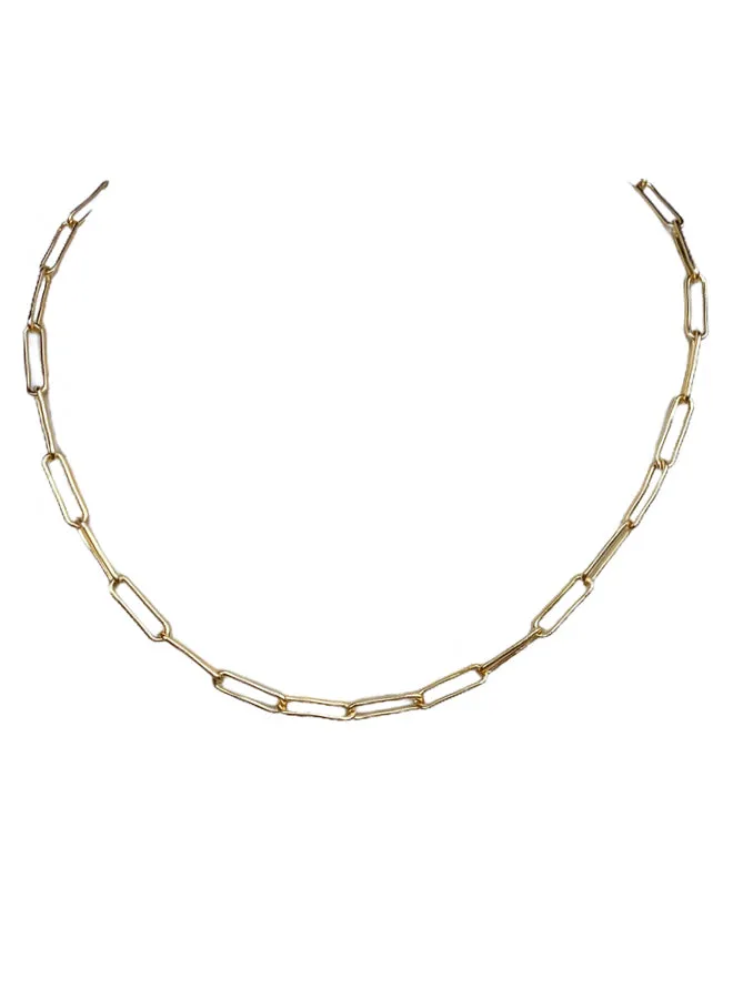Eden Gold Paperclip Chain Necklace