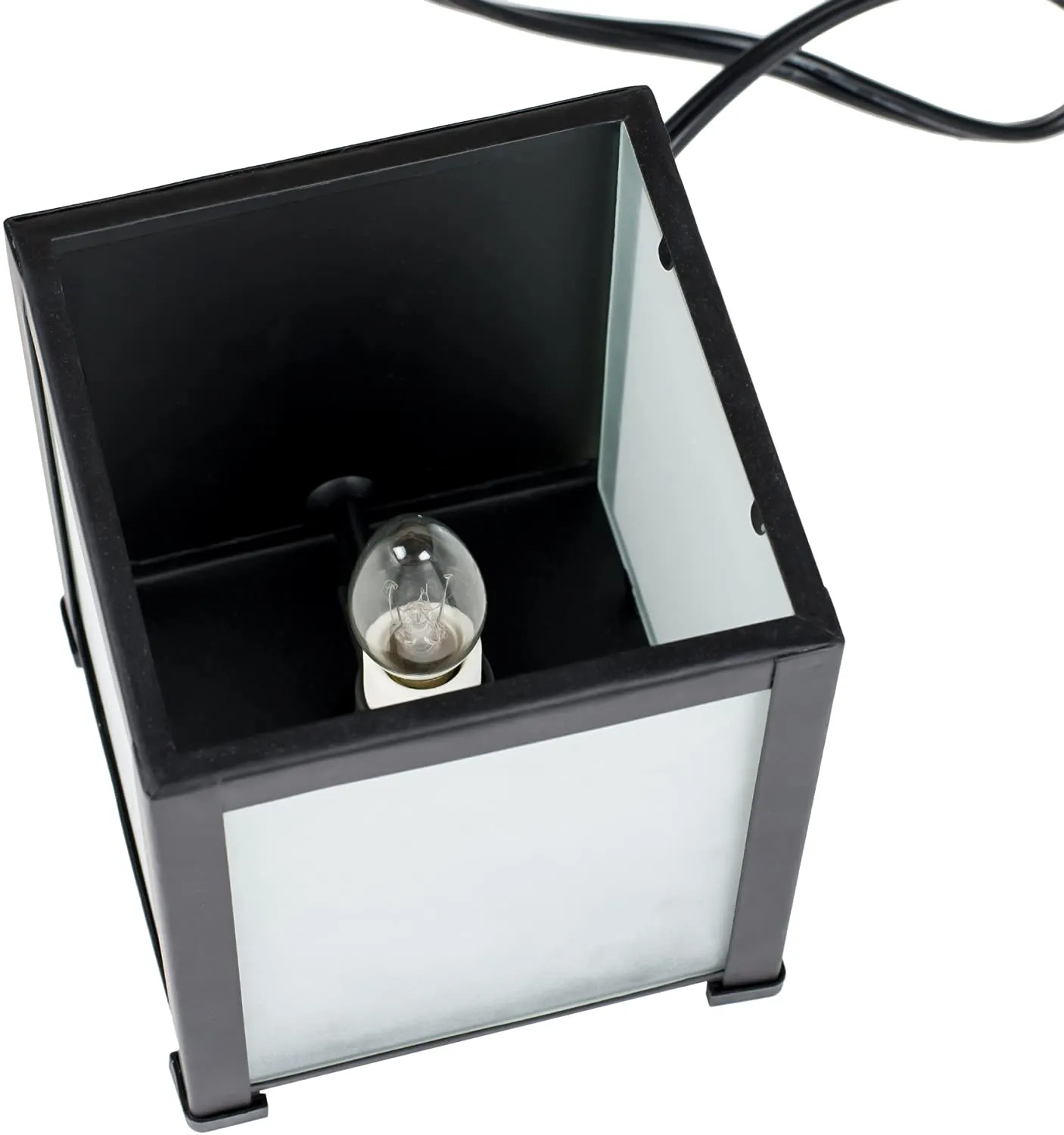 Fathers Never Gone In Memory Black Metal Electrical Wax Tart and Oil Glass Warmer