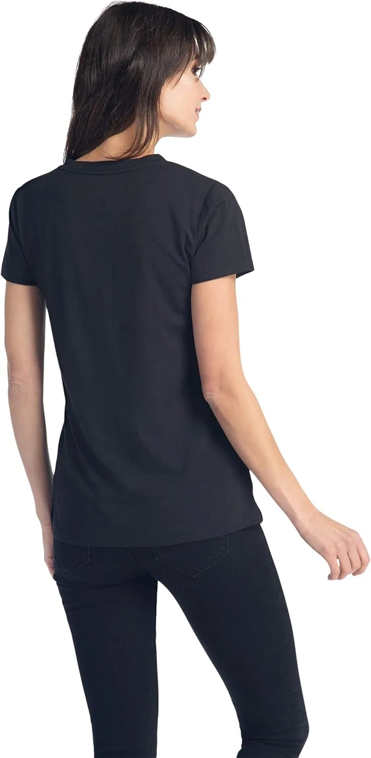 Fishers Finery Women's Ecofabric Short Sleeve Classic Fit V Neck Tee