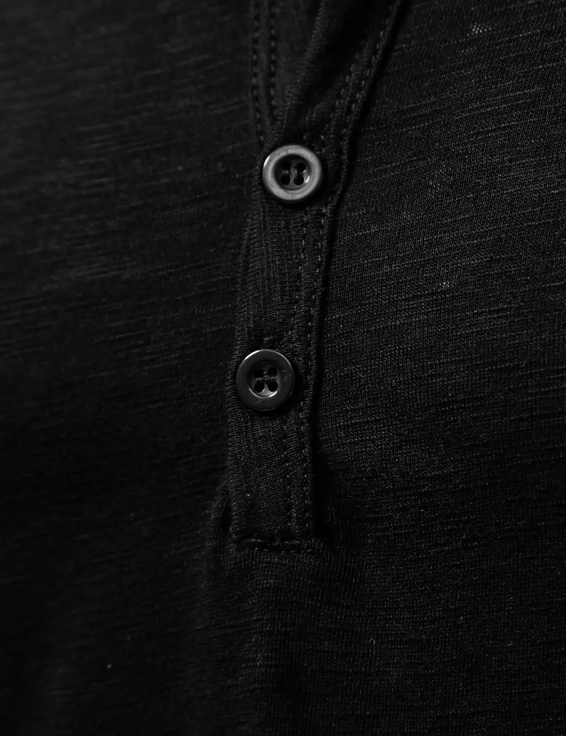 Men's Casual Front Placket Basic Long Sleeve Henley Shirt Muscle Workout Athletic Tee Tops