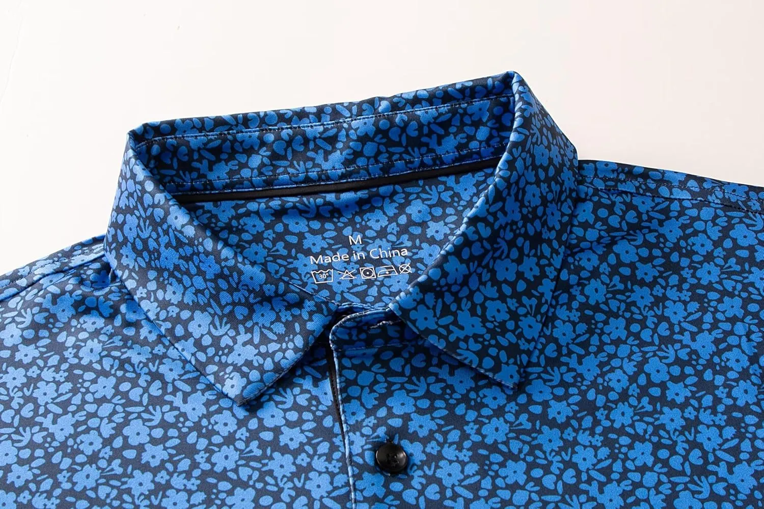 Mens Golf Shirts Quick Dry Moisture Wicking Casual Short Sleeve Performance Athletic Print Collared Stylish Men Polo Shirt