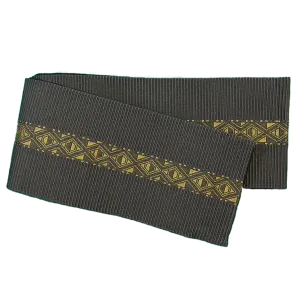 Men's Kaku-Obi Belt : Black, Gold line