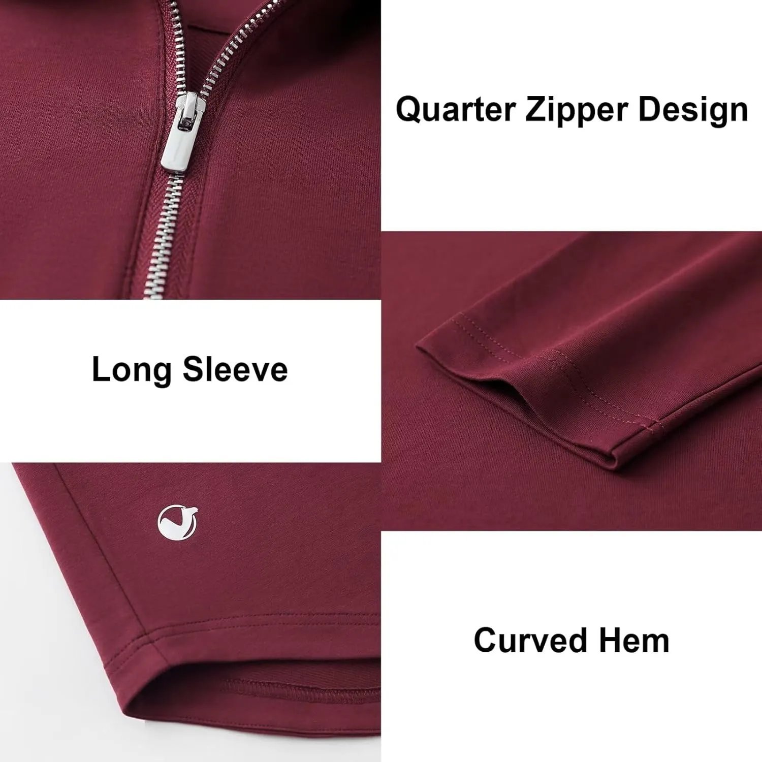 Mens Quarter Zip Polo Shirt Long and Short Sleeve Collared Shirts Moisture Wicking Performance Golf Polo Shirts