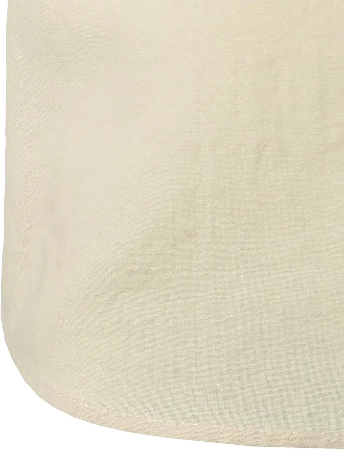 Men's Summer Lightweight Cotton Linen Shirts Casual Short Sleeve Breathable Banded Collar Henley for Beach Vacation