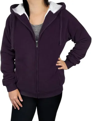 Outfitters Women's Fleece Lined Zip Up Hoodies Casual Hooded Jacket Workout Full Zip Sweatshirts Pocket Coats