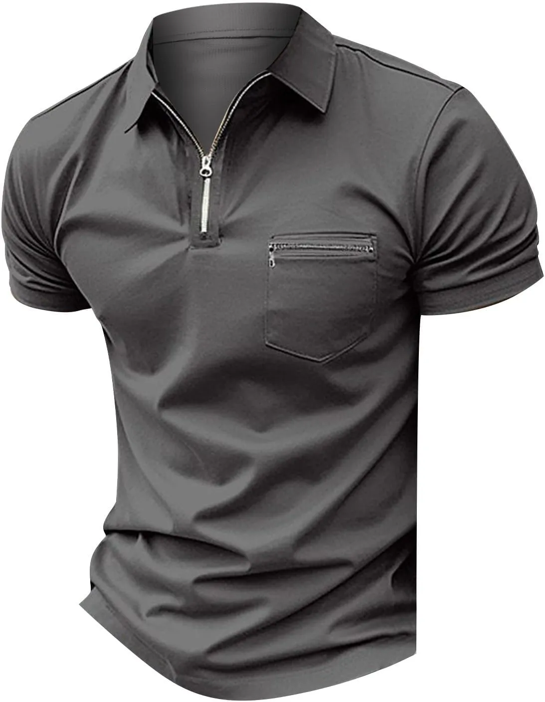 Polo Shirts Man Casual Oversized Short Sleeve Button Lapel Golf Tee Shirt Fashion Solid Color Stripe Cozy Fit Tops