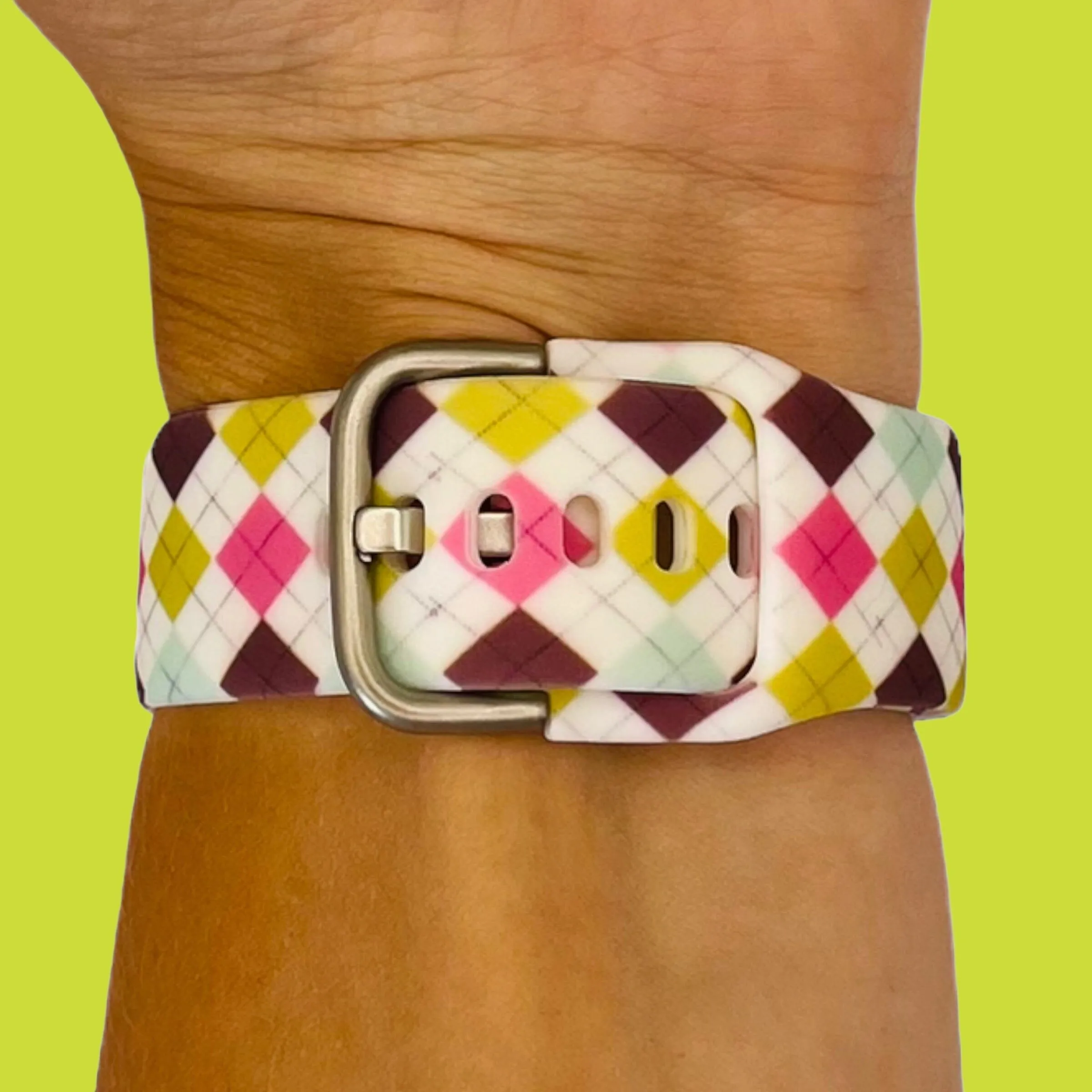 Silicone Pattern Watch Straps compatible with the Huawei Watch Fit 3