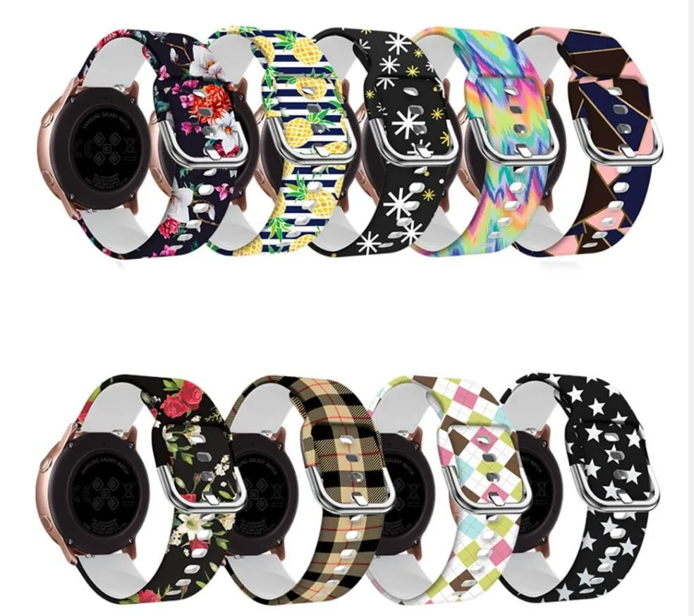 Silicone Pattern Watch Straps compatible with the Huawei Watch Fit 3