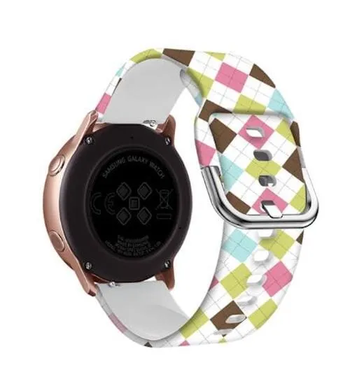 Silicone Pattern Watch Straps compatible with the Huawei Watch Fit 3