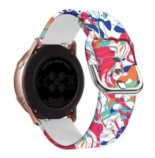 Silicone Pattern Watch Straps compatible with the Huawei Watch Fit 3