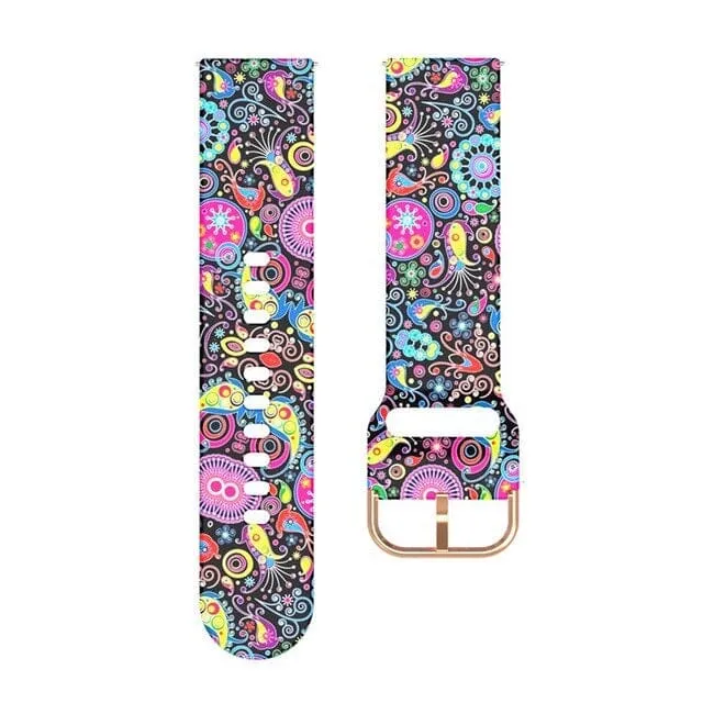 Silicone Pattern Watch Straps compatible with the Samsung Galaxy Fit 3