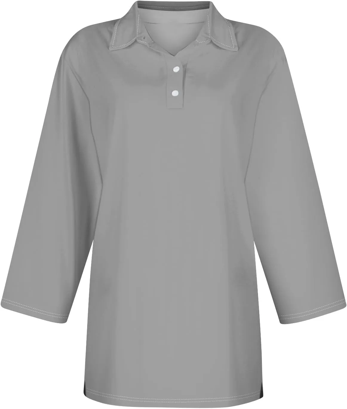 slqdgmryz Polo Shirts for Women 3/4 Sleeve Collared Work Business Casual Tops Funny Golf Button Three Quarter Length Blouses