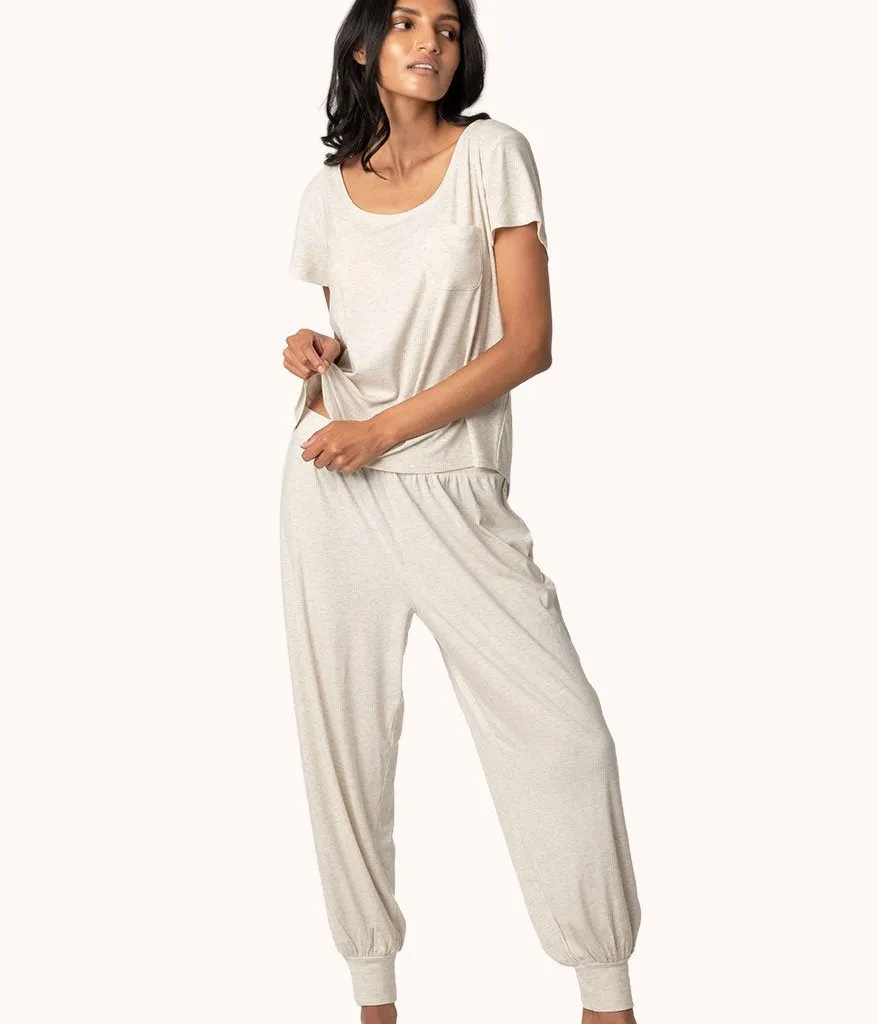 The Casual Comfort Jogger Kit: Heathered Oat