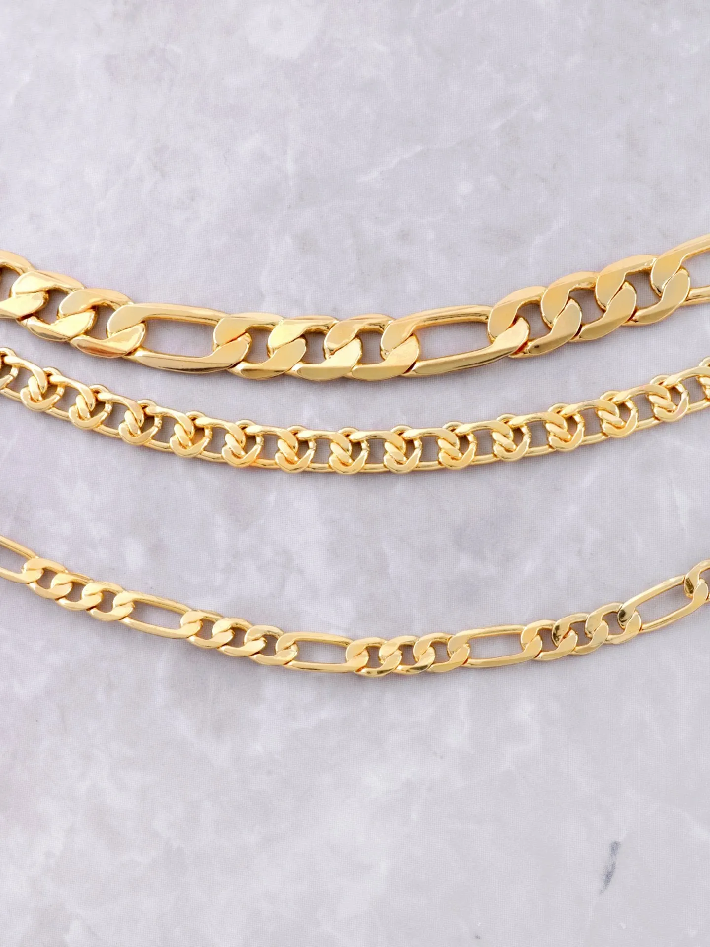 TRIPLE CURB CHAIN CHOKER