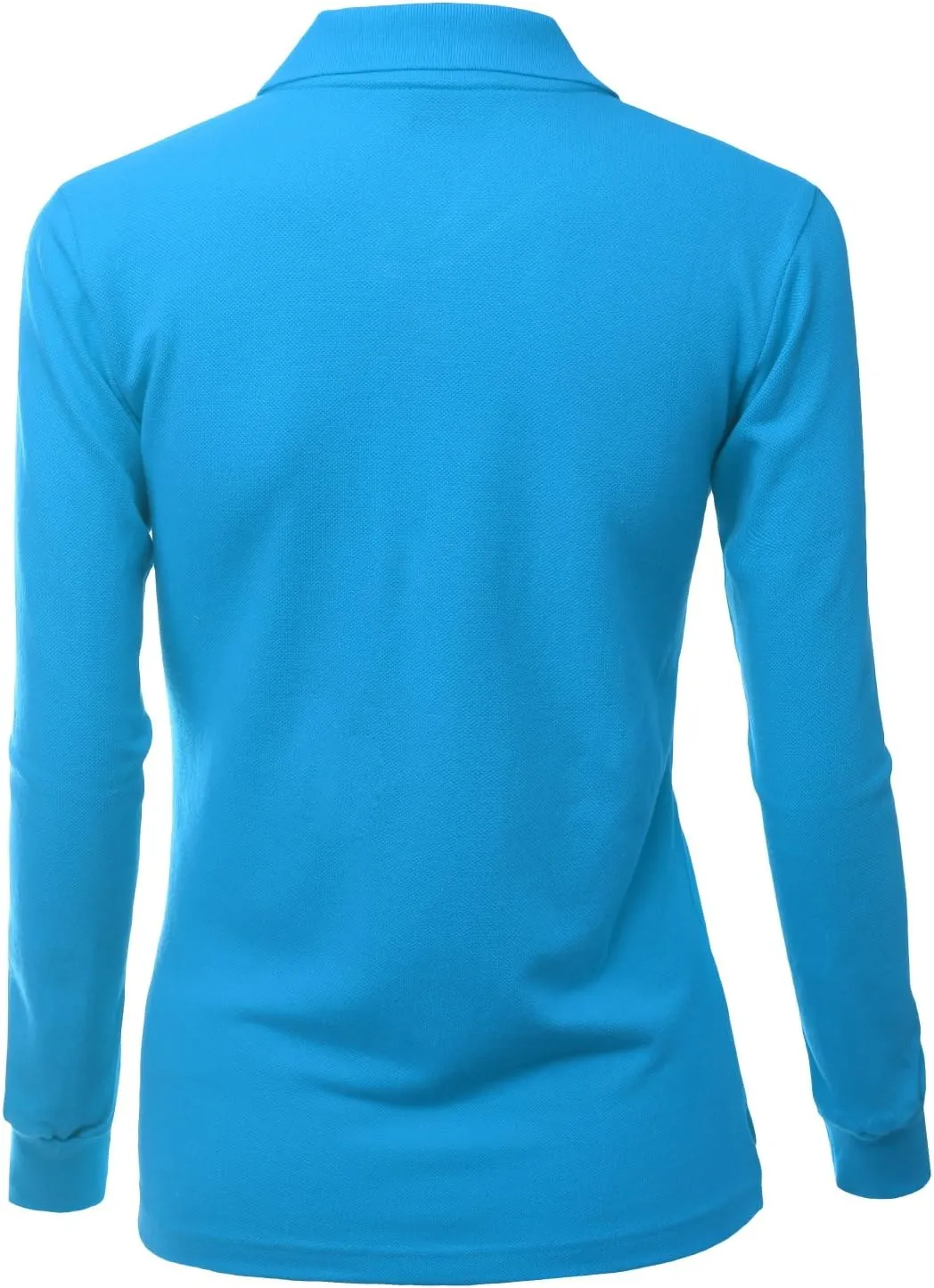 Women's Luxurious Solid Long Sleeves PK Polo Shirt