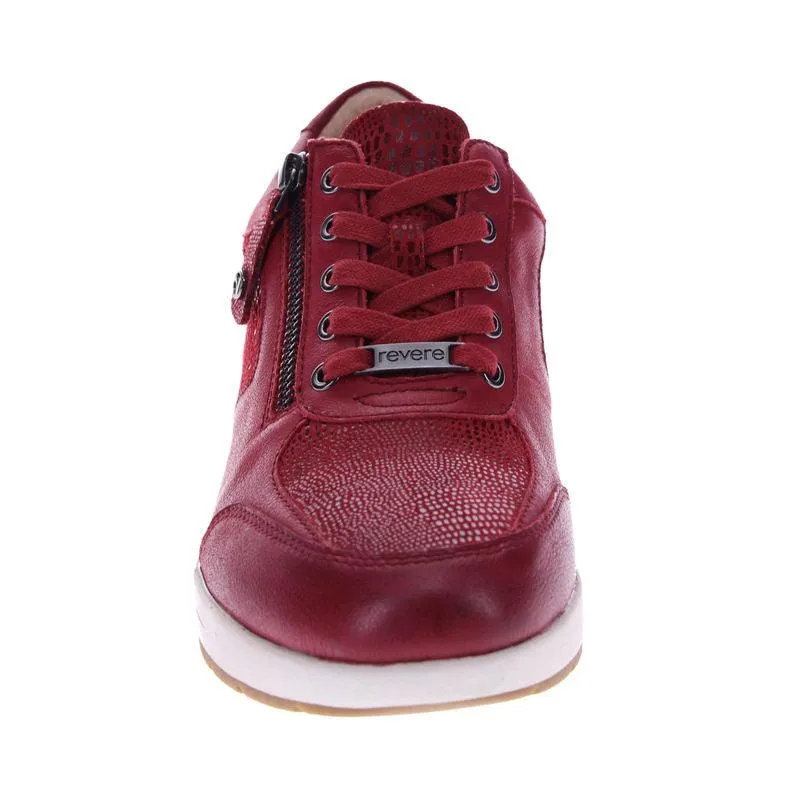 WOMEN'S REVERE BOSTON ADJUSTABLE SNEAKER | CHERRY LIZARD