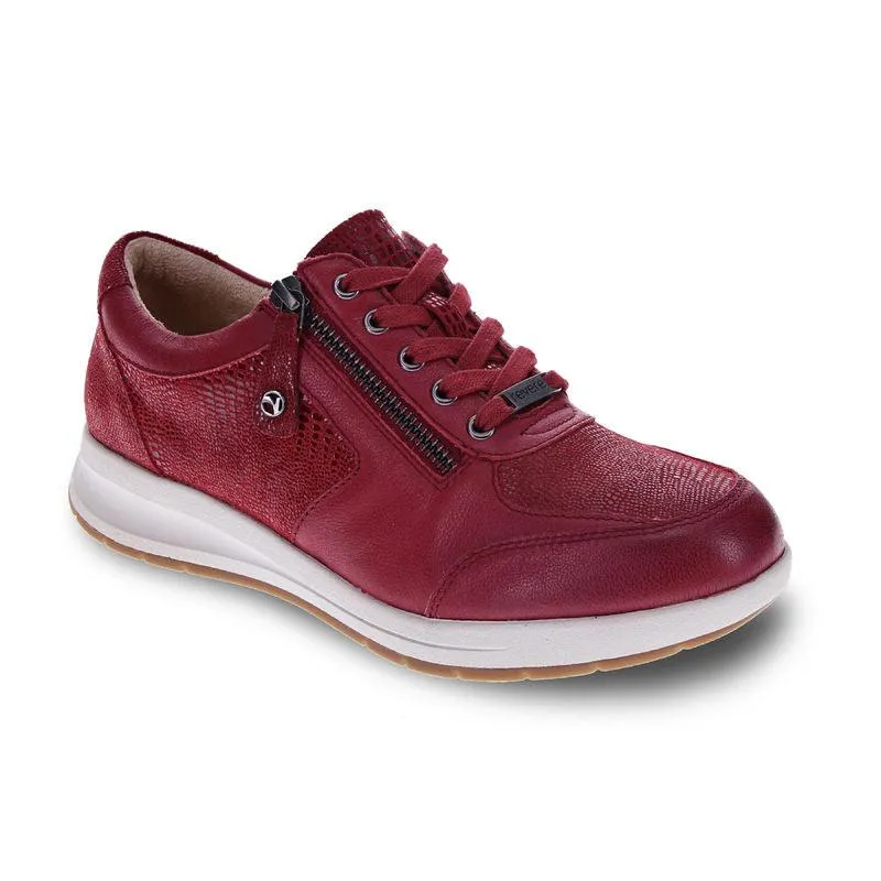 WOMEN'S REVERE BOSTON ADJUSTABLE SNEAKER | CHERRY LIZARD