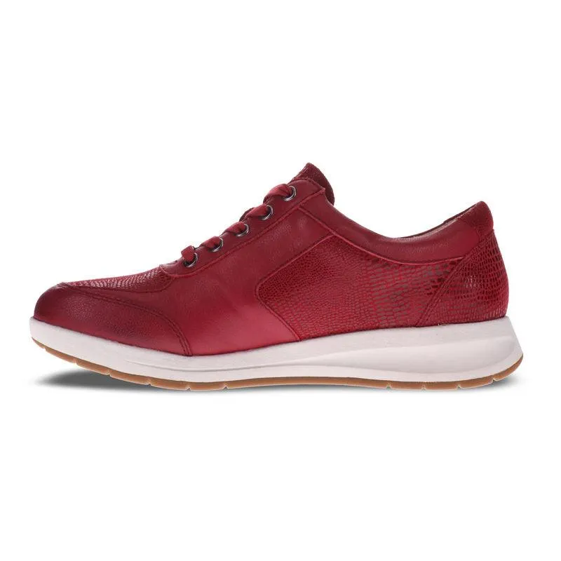 WOMEN'S REVERE BOSTON ADJUSTABLE SNEAKER | CHERRY LIZARD