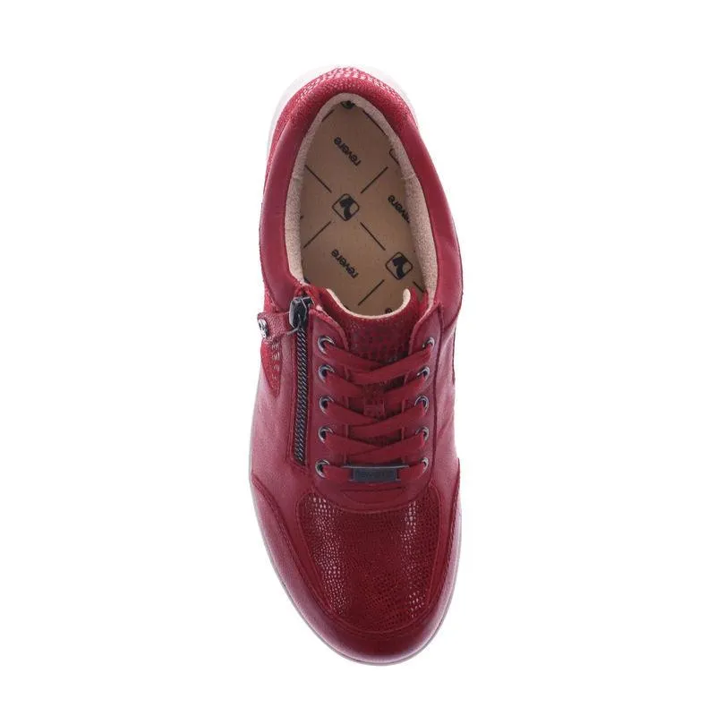 WOMEN'S REVERE BOSTON ADJUSTABLE SNEAKER | CHERRY LIZARD